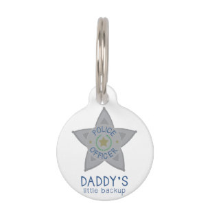 Placa Para Mascotas Daddys Backup