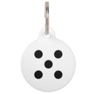 Placa Para Mascotas Dados 5 pipas