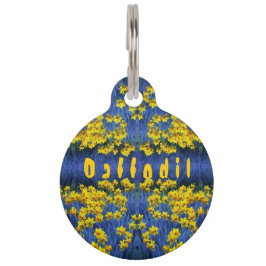 Placa Para Mascotas Daffodil Spring Fantasy