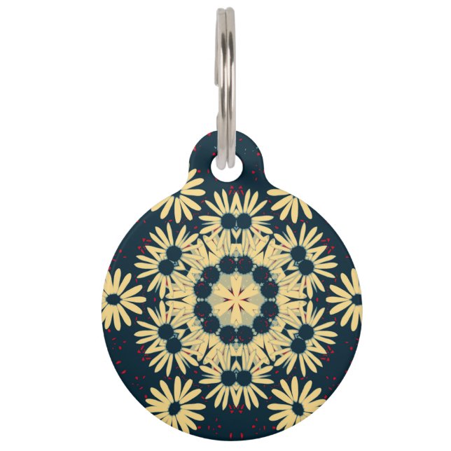 Placa Para Mascotas Daisy Dreams Mandala Mascota  (Anverso)