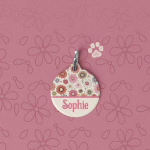 Placa Para Mascotas Daisy multicolor Oopsie Daisie Retro