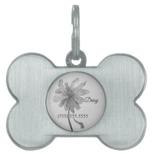 Placa Para Mascotas Daisy simple