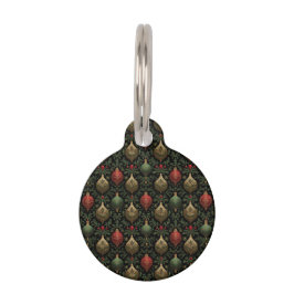 Placa Para Mascotas Damask festivo