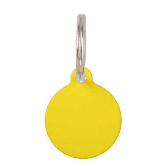 Placa Para Mascotas Dandelion (color sólido) (Anverso)