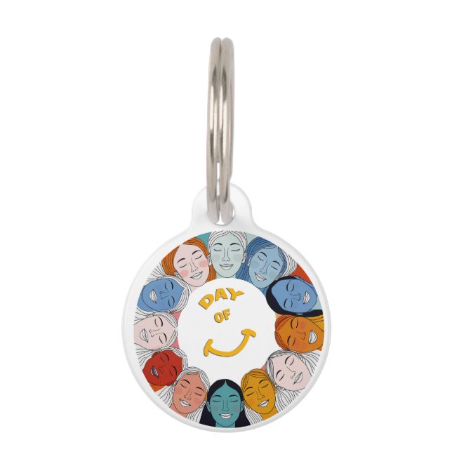 Placa Para Mascotas Day of Happiness  (Anverso)