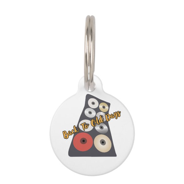 Placa Para Mascotas De vuelta a los viejos tiempos cd bag refrescando  (Anverso)