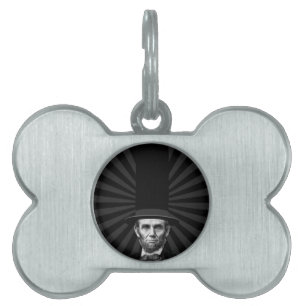 Placa Para Mascotas Declaración de moda presidencial de Abraham