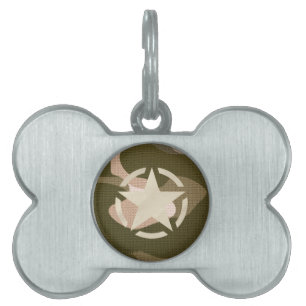 Placa Para Mascotas Decoración de la época del esténcil sobre el estil
