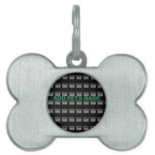 PLACA PARA MASCOTAS DEDICADO A DIOS PERSONALIZABLE GUAY TEXTO BLANCO