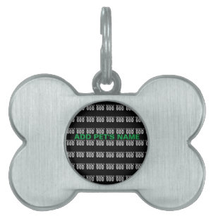 PLACA PARA MASCOTAS DEDICADO AL TEXTO BLANCO DEL PERSONALIZABLE GUAY D