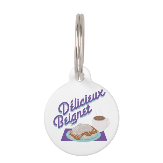 Placa Para Mascotas Delicieux Beignet (Anverso)