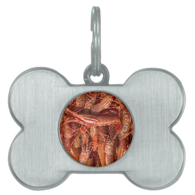 Placa Para Mascotas Deliciosos Langostinos (Frente)