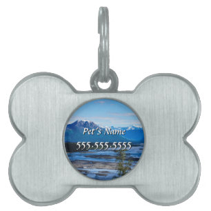 Placa Para Mascotas Denali Mountain Range Mascota Name Tag