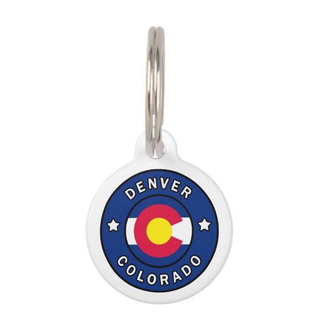 Placa Para Mascotas Denver Colorado (Anverso)
