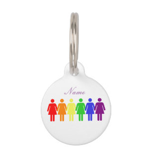 Placa Para Mascotas derechos de las mujeres 2017 LGBTQIA Thunder_Cove