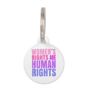 Placa Para Mascotas Derechos Humanos Derechos de la Mujer