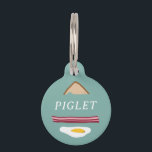PLACA PARA MASCOTAS DESAYUNO<br><div class="desc">DESAYUNO: HUEVOS,  BACON Y TOAST - ETIQUETA ILUSTRADA DE MASCOTAS.</div>