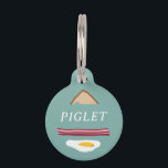 PLACA PARA MASCOTAS DESAYUNO<br><div class="desc">DESAYUNO: HUEVOS, BACON Y TOAST - ETIQUETA ILUSTRADA DE MASCOTAS.</div>