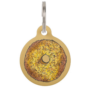 Placa Para Mascotas Desayuno pastelero de nuez de maní de nuez de maní
