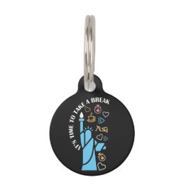 Placa Para Mascotas Descanse en un diseño fresco y divertido