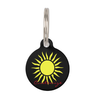 Placa Para Mascotas Desconcertante Thunder_Cove de Sun