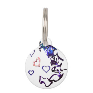 Placa Para Mascotas Desencadenar la etiqueta de mi corazón