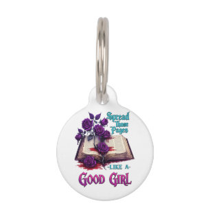 Placa Para Mascotas Despliega esas páginas como una buena chica