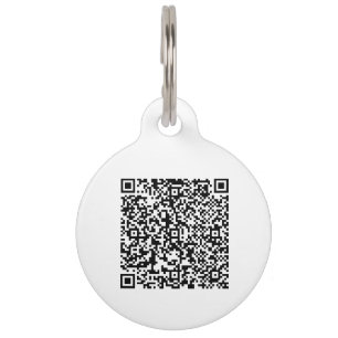 Placa Para Mascotas Detalles de contacto de código QR