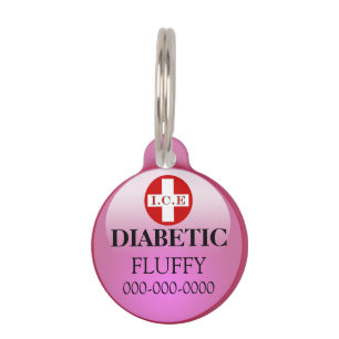 Placa Para Mascotas Detalles del DIY rosa de los productos animales di