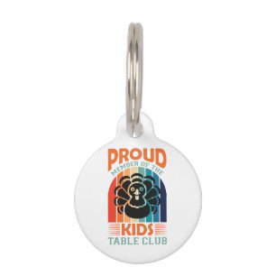 Placa Para Mascotas Día de Acción de Gracias