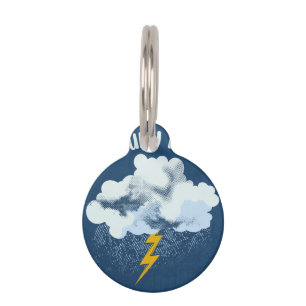 Placa Para Mascotas Día de nubes