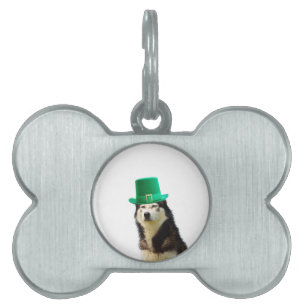 Placa Para Mascotas Día de San Patricio
