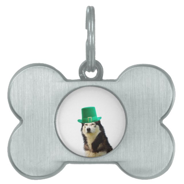 Placa Para Mascotas Día de San Patricio (Frente)