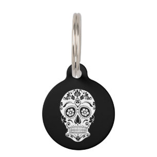 PLACA PARA MASCOTAS DÍA DEL AZÚCAR MUERTO