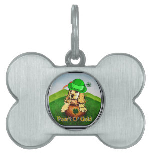 Placa Para Mascotas Día del Cocker Spaniel St Patricks