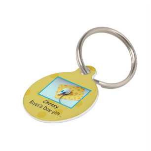 Placa Para Mascotas Día del Jefe cursi, feriado, humor