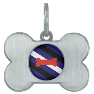 PLACA PARA MASCOTAS DIAGONAL DEL ORGULLO DE REPRODUCCIÓN DE PUPPY