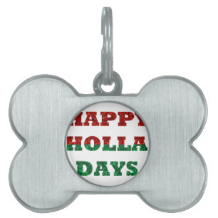 Placa Para Mascotas días felices de holla