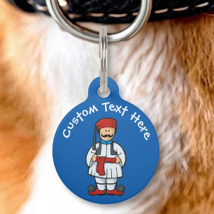 Placa Para Mascotas Dibujo Tsolias