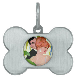 Placa Para Mascotas Dinero en su mente