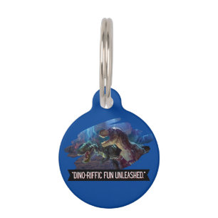 Placa Para Mascotas dino - fabuloso fundesleashed