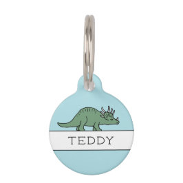 PLACA PARA MASCOTAS DINOSAURIO