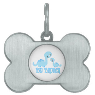 Placa Para Mascotas Dinosaurio Gran Hermano