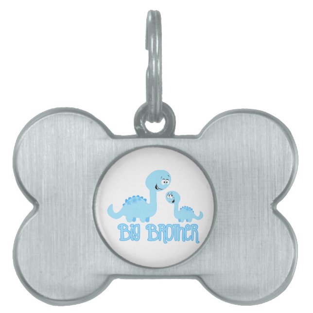 Placa Para Mascotas Dinosaurio Gran Hermano (Frente)