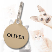 Dirección de nombre de perro de gato Minimalista d