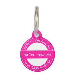 Placa Para Mascotas Diseña Tu Propia Plantilla de Etiqueta de Identifi
