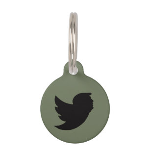 PLACA PARA MASCOTAS DISEÑO DE AVES T - ETIQUETA DE IDENTIFICACIÓN DE P