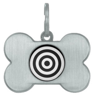 Placa Para Mascotas Diseño de Bullseye