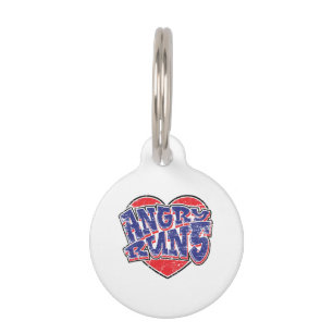 Placa Para Mascotas Diseño de fans de Angry Runs v2