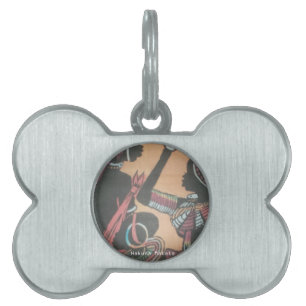 Placa Para Mascotas Diseño de patrones de arte de tradición y cultura
